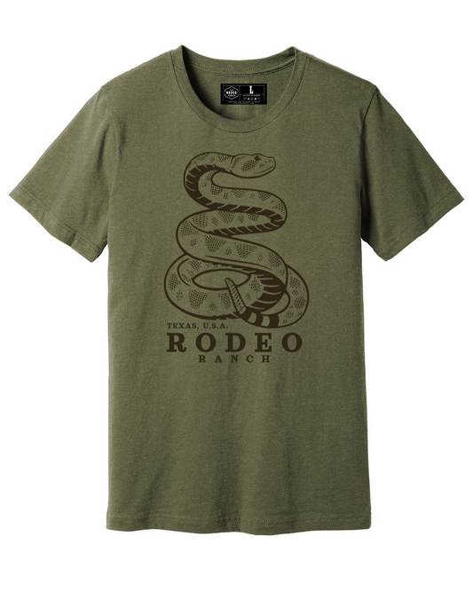 Rodeo Ranch Rattler Short Sleeve Shirt - Heather Olive