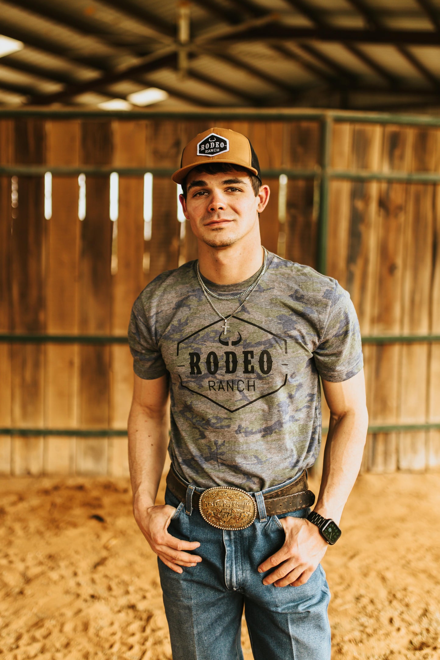 Rodeo Ranch Classic Logo Short Sleeve Shirt - Camo
