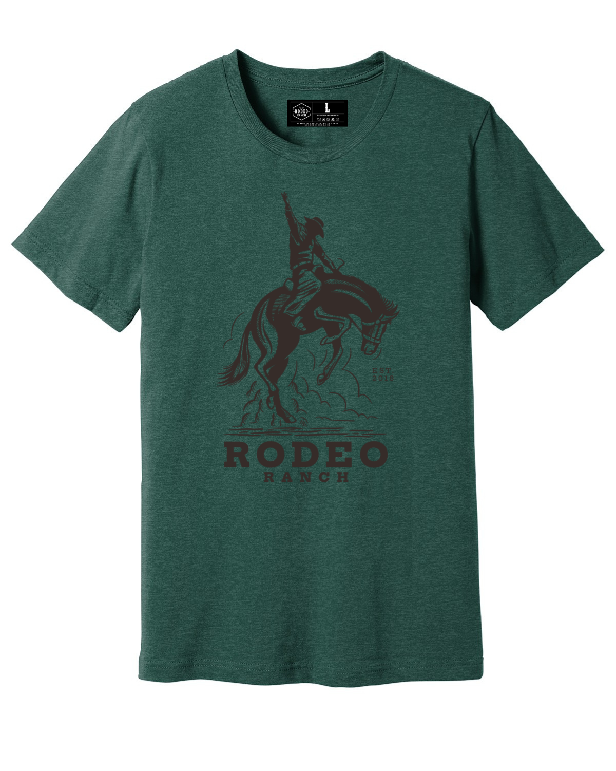 Rodeo Ranch Bucker Short Sleeve Shirt - Heather Forest