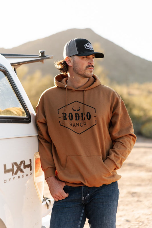 Rodeo Ranch Classic Logo Hoodie - Golden Pecan