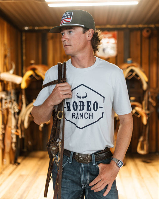Rodeo Ranch Classic Logo Short Sleeve Shirt - White Smoke