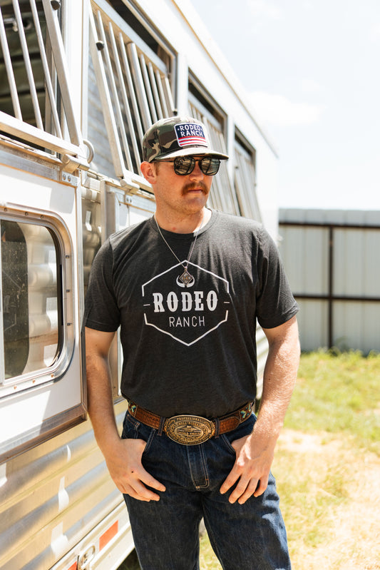 Rodeo Ranch Classic Logo Short Sleeve Shirt - Dark Grey