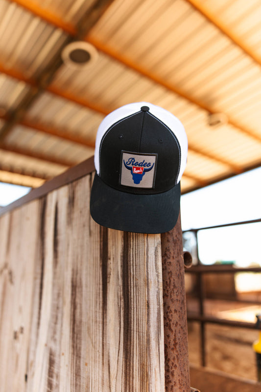 Rodeo Ranch Banquet Hat - Black and White