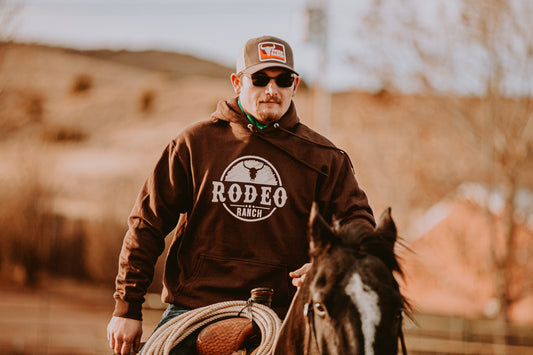 Rodeo Ranch Brushy Steer Hoodie - Brown