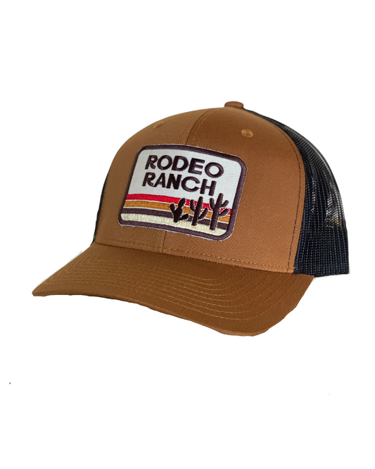 Rodeo Ranch Retro Cactus Hat - Caramel and Black