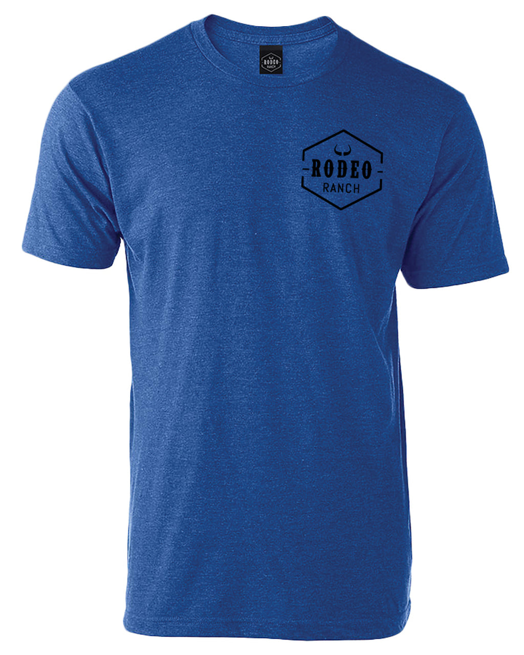 Rodeo Ranch Spur Flag Short Sleeve Shirt - Heather Royal