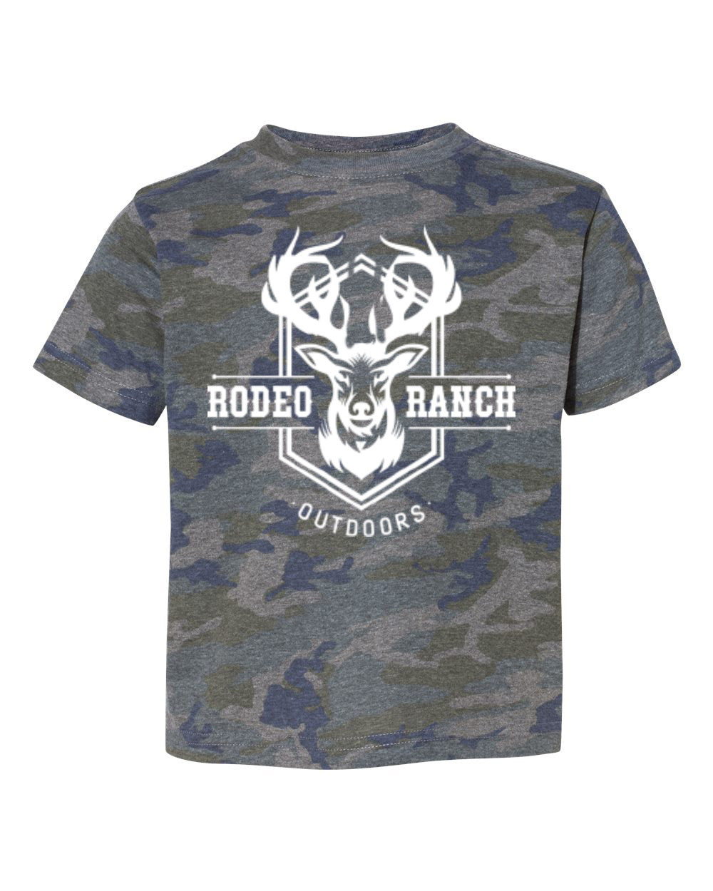 Rodeo Ranch Kids Outdoors Short Sleeve Shirt - Vintage Camo