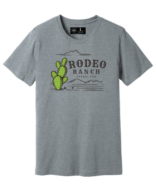 Rodeo Ranch Texas Cactus Short Sleeve Shirt - Athletic Heather