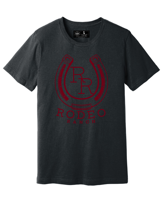 Rodeo Ranch Horseshoes Short Sleeve Shirt - Heather Dark Grey