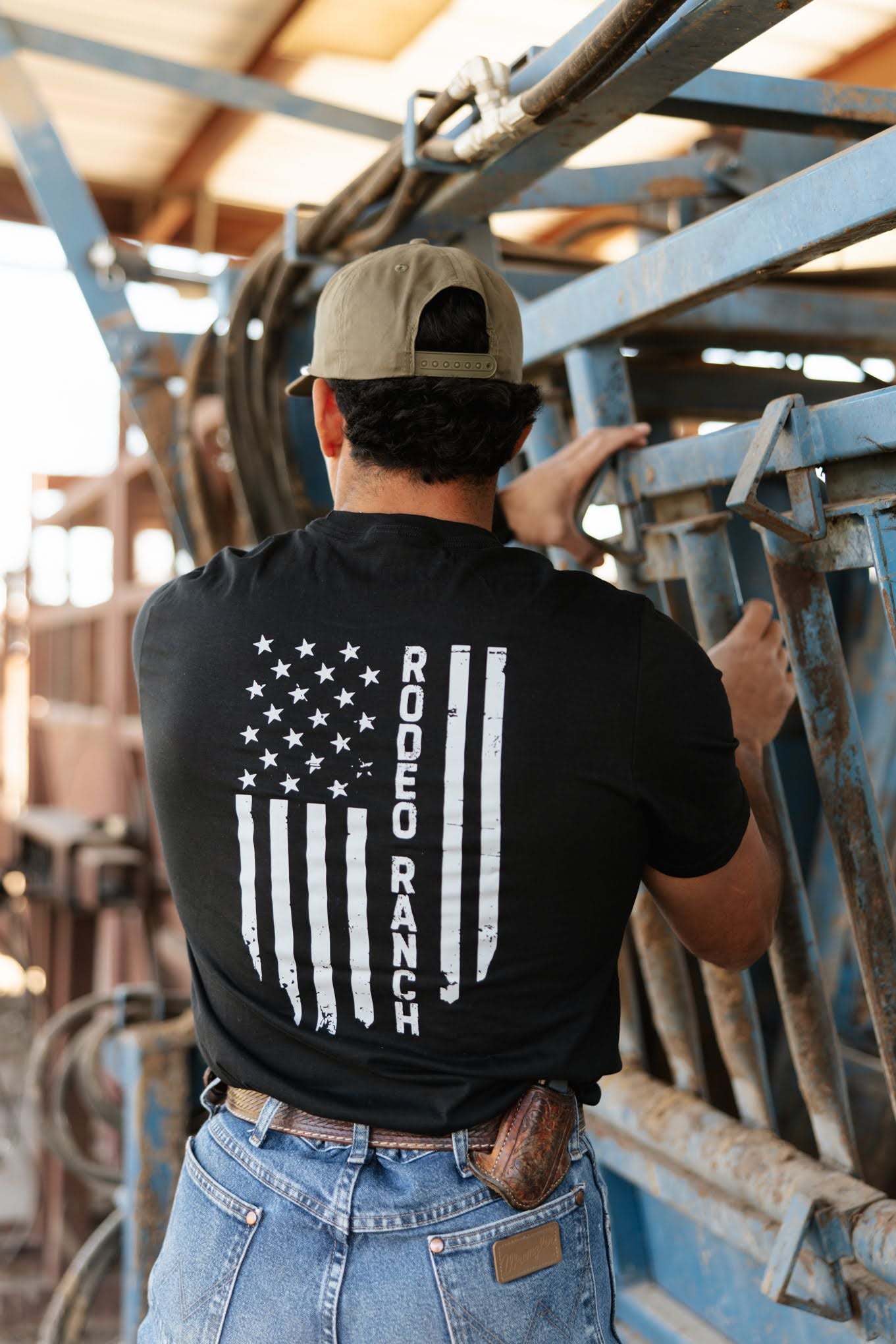 Rodeo Ranch Patriot T-Shirt – Black