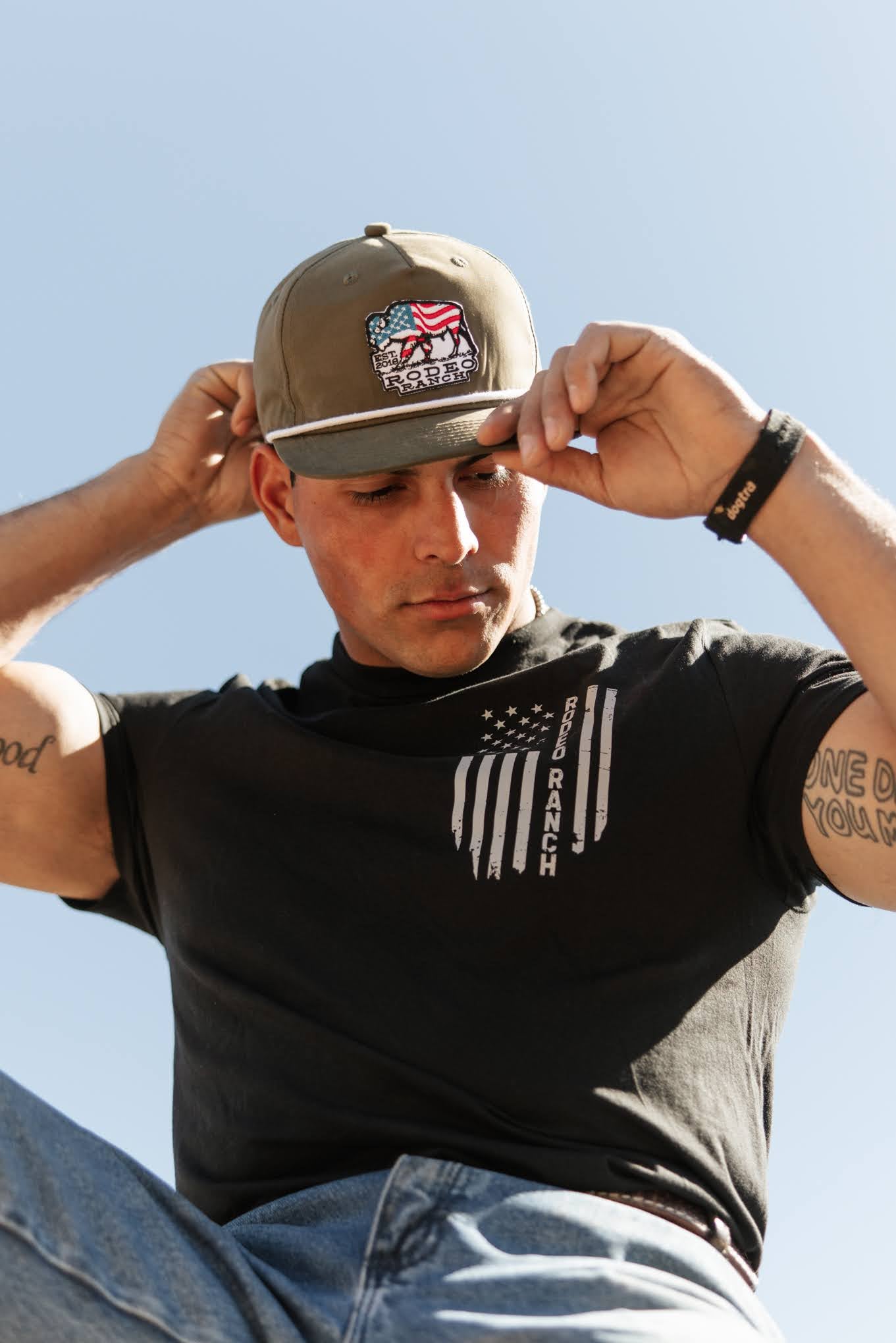 American Buffalo Golf Hat - Olive