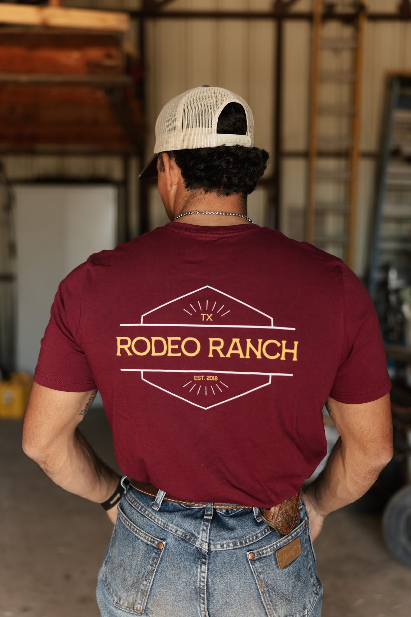Rodeo Ranch Sundown T-Shirt – Maroon