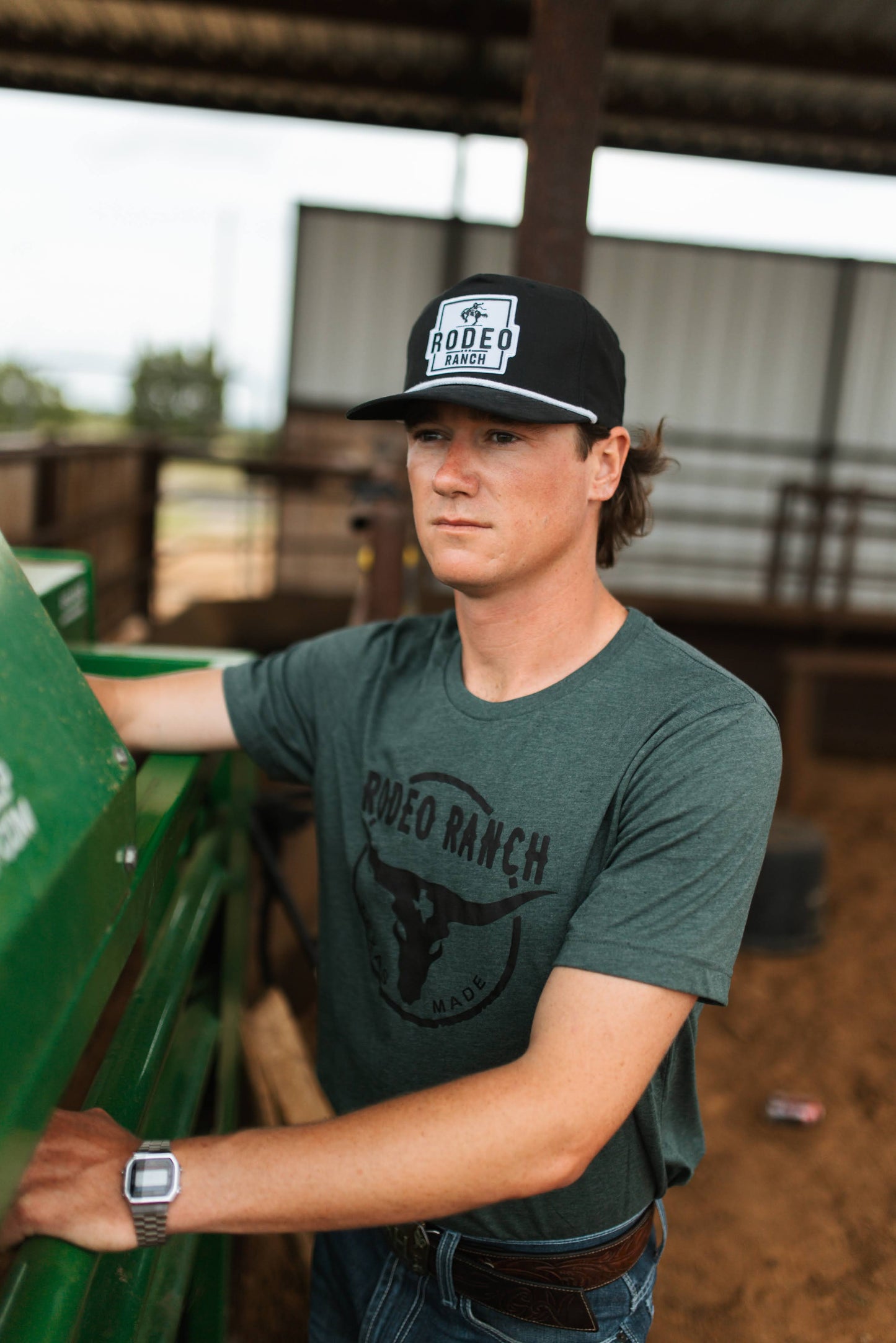 Rodeo Ranch Bucker Golf Hat - Black