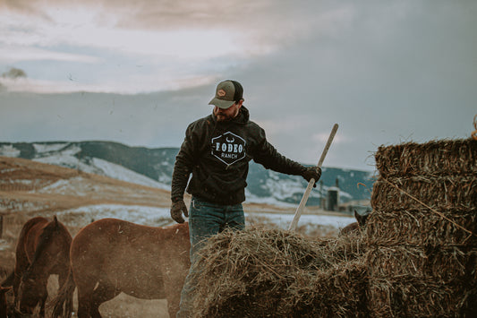 Rodeo Ranch Classic Logo Hoodie - Heather Charcoal