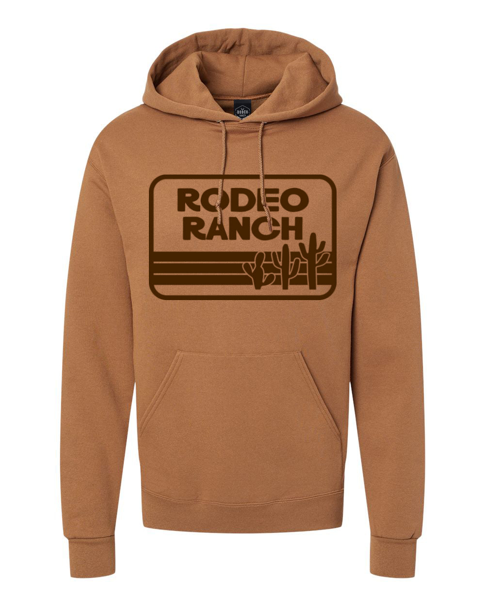 Rodeo Ranch Retro Cactus Hoodie - Golden Pecan