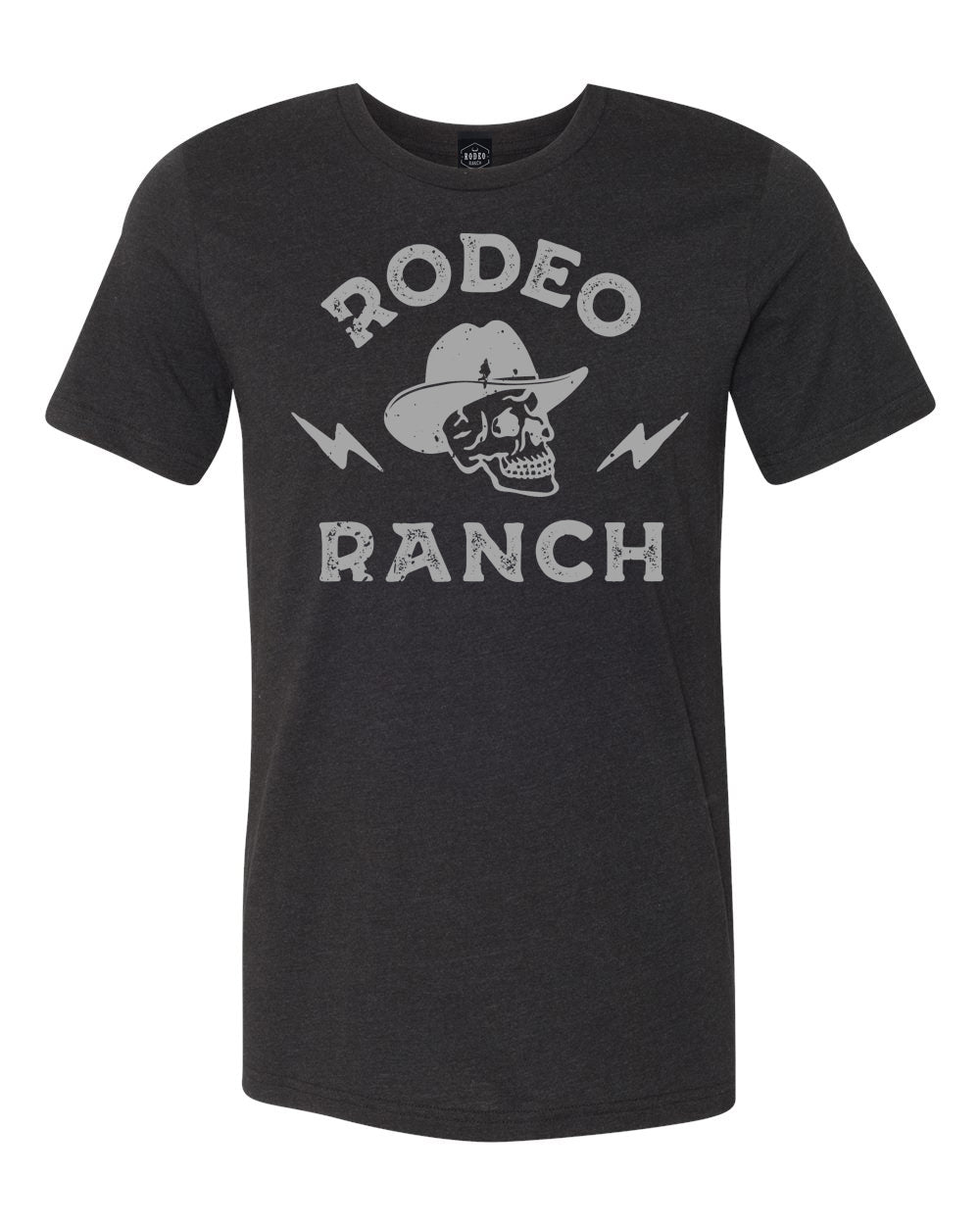 Rodeo Ranch Skull Short Sleeve Shirt - Heather Graphite