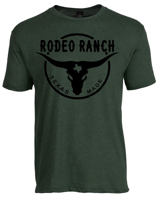 Rodeo Ranch Texas Made Short Sleeve Shirt - Heather Forest