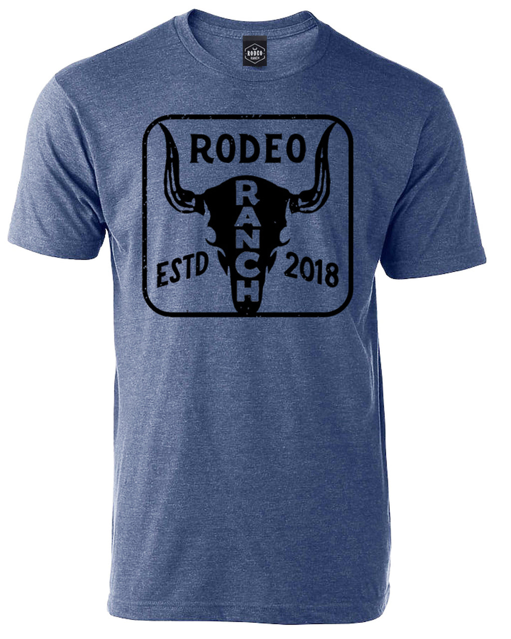Rodeo Ranch Est Short Sleeve Shirt - Heather Denim – Rodeo Ranch Retail