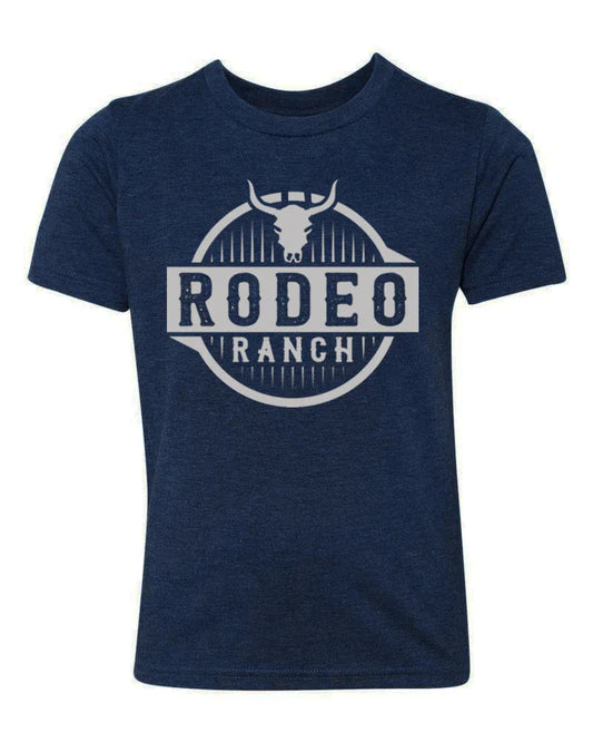 Rodeo Ranch Kids Sharp Steer Short Sleeve Shirt - Navy