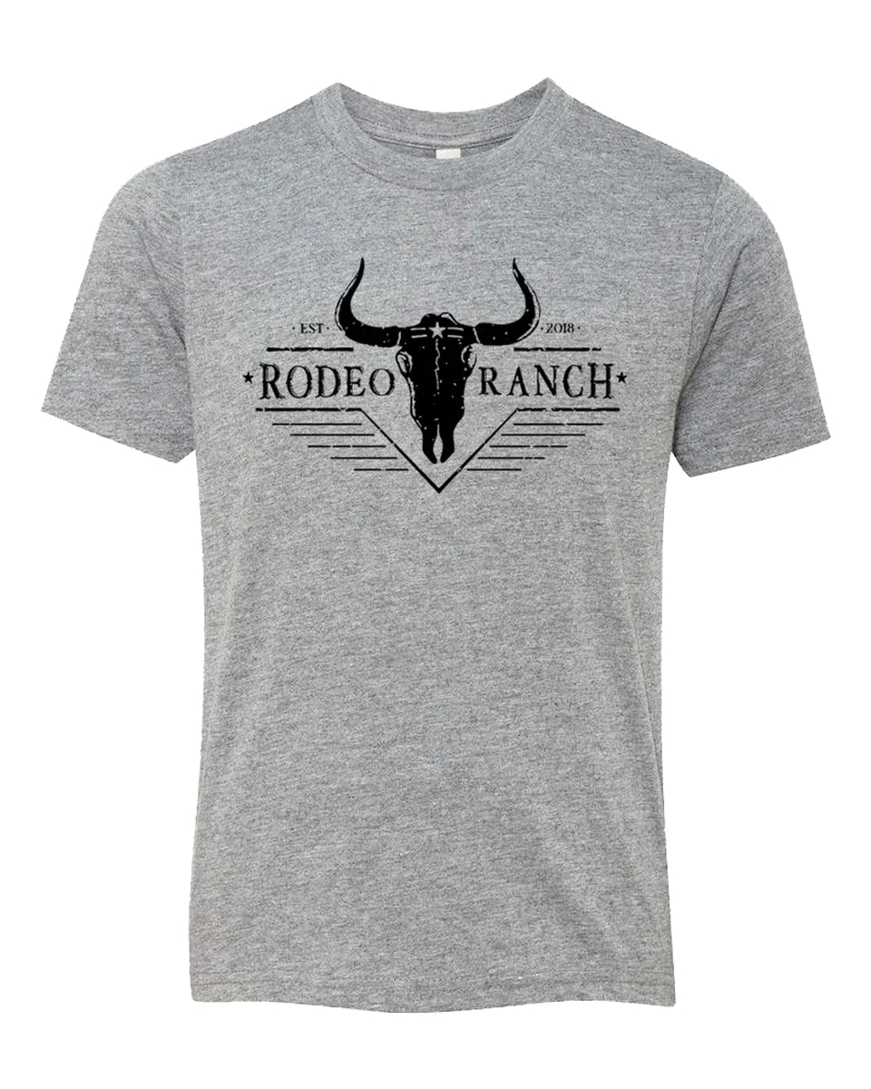Rodeo Ranch Kids Western Short Sleeve Shirt - Heather Grey – Rodeo ...