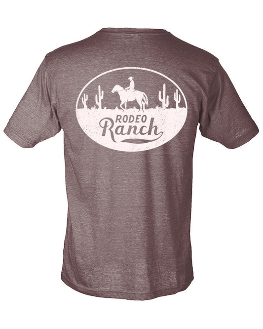 Rodeo Ranch Lone Cowboy Short Sleeve Shirt - Heather Brown
