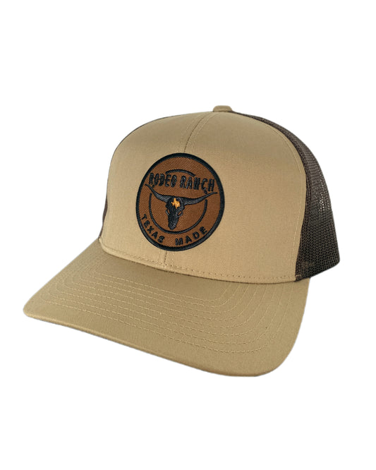 Rodeo Ranch Texas Made Hat - Khaki and Brown