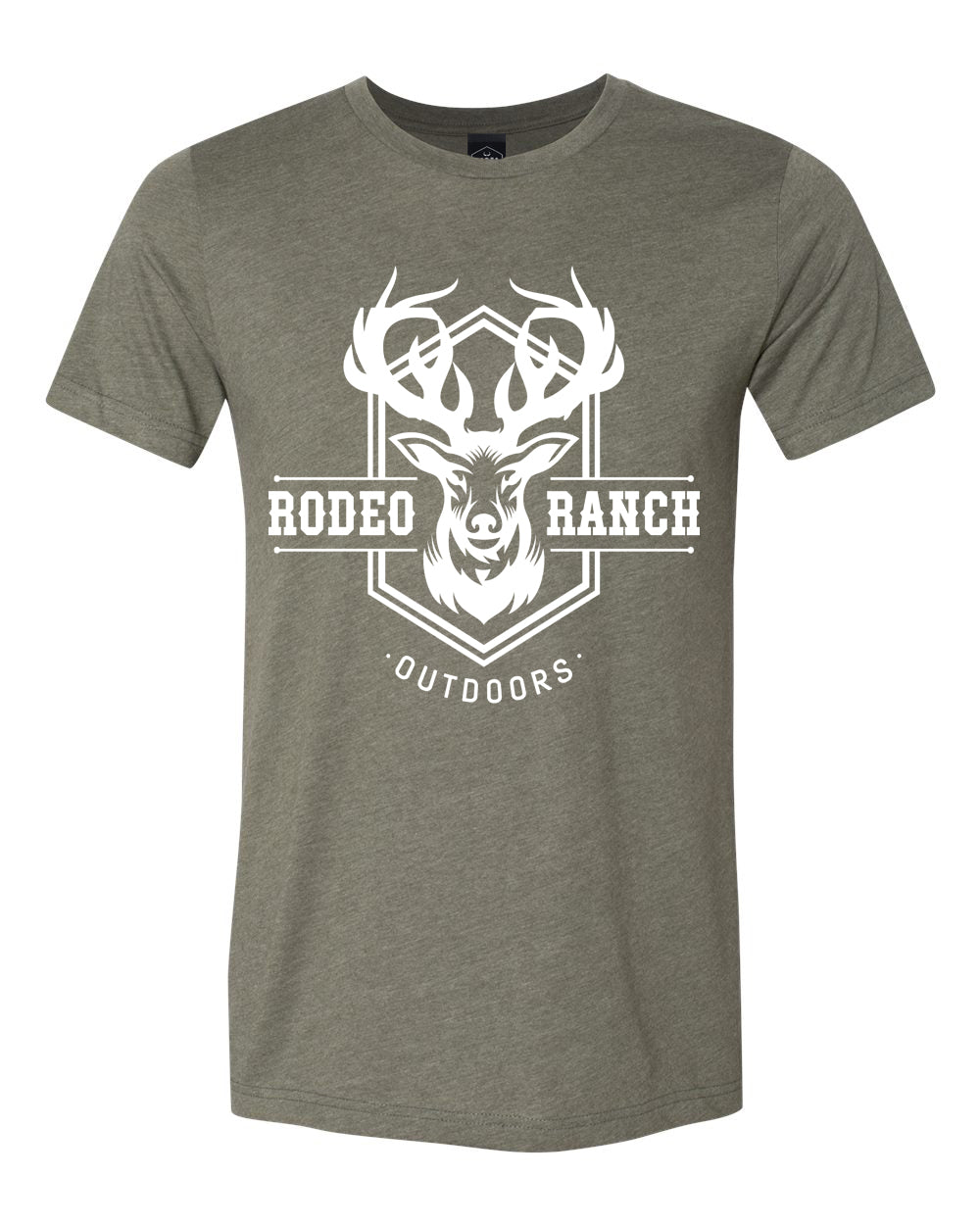 Rodeo Ranch Outdoors Short Sleeve Shirt - Heather Military Green