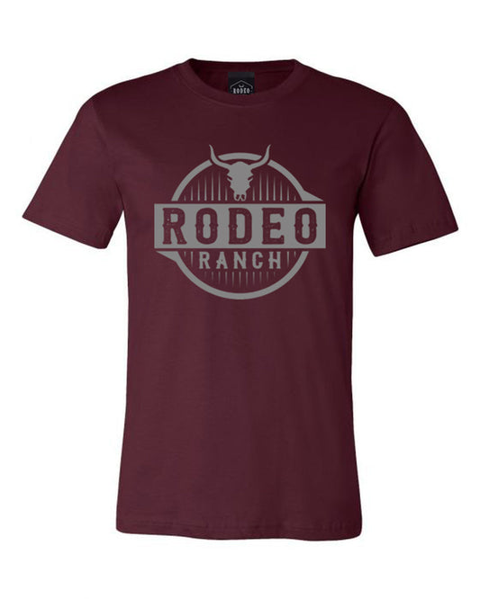 Rodeo Ranch Sharp Steer Short Sleeve Shirt - Maroon